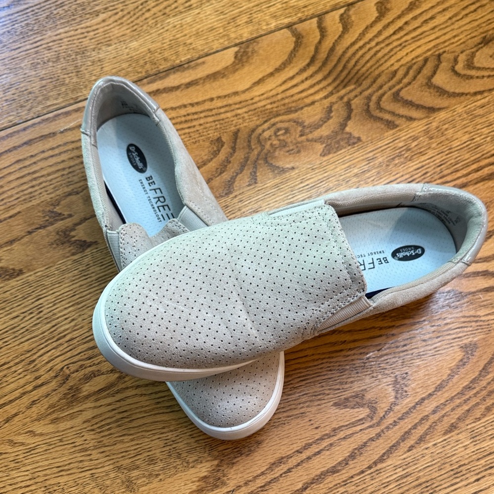 Dr. Scholl's Beige Slip-On Sneakers